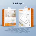 LDNIO SC2413 20W Power Strip with 2 AC Outlets, 4 USB Ports and PD Fast Charging
