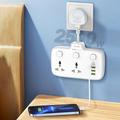 LDNIO SC2413 20W Power Strip with 2 AC Outlets, 4 USB Ports and PD Fast Charging