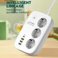 LDNIO SEW3452 WiFi Smart Power Strip - 30W PD Fast Charging, 3 EU Outlets, 4 USB Ports and App Remote Control