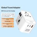 Ldnio Z9 20W Travel Adapter - 2x USB-C PD, USB-A QC3.0 - White
