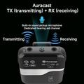LE526 Bluetooth 6.0 Auracast Audio Adapter with Microphone - Black