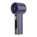 LED Display Handheld Fan with 100 Speed Levels & Type-C Charging - 3000mAh