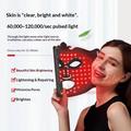 LED Skin Rejuvenation Face Mask with Remote Control - Black