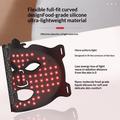LED Skin Rejuvenation Face Mask with Remote Control - Black