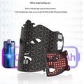 LED Skin Rejuvenation Face Mask with Remote Control - Black