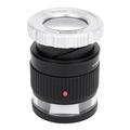LED & UV Scale Loupe Magnifier with Adjustable Focus - 30x - Black / White