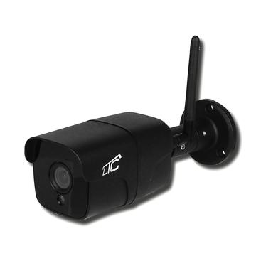 LTC Vision LXKAM38 Bullet Exterior IP Camera w. Alarm Function - PTZ WiFi&LAN, IP66 - Black