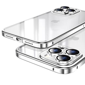 Luphie Anti-scratch iPhone 14 Pro Hybrid Case - Silver