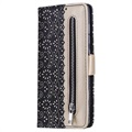 Lace Pattern Samsung Galaxy A41 Wallet Case - Black