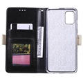 Lace Pattern Samsung Galaxy A52 5G, Galaxy A52s Wallet Case - Black