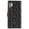 Lace Pattern Samsung Galaxy A13 Wallet Case - Black