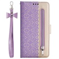 Lace Pattern Samsung Galaxy A32 5G/M32 5G Wallet Case - Purple