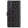 Lace Pattern Samsung Galaxy S21+ 5G Wallet Case - Black