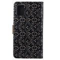 Lace Pattern Samsung Galaxy A51 Wallet Case - Black