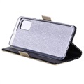 Lace Pattern Samsung Galaxy A51 Wallet Case - Black