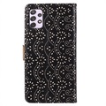 Lace Pattern Samsung Galaxy A53 5G Wallet Case - Black
