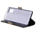 Lace Pattern Samsung Galaxy A71 Wallet Case - Black