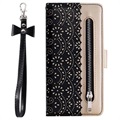 Lace Pattern iPhone 11 Pro Wallet Case - Black