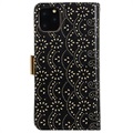 Lace Pattern iPhone 11 Pro Wallet Case - Black