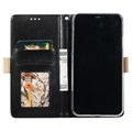 Lace Pattern iPhone 11 Pro Wallet Case - Black