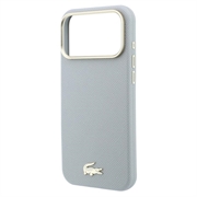 iPhone 18 Pro Lacoste Champs Élysées Case - MagSafe Compatible - Light Grey