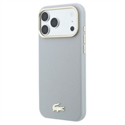 iPhone 18 Pro Lacoste Champs Élysées Case - MagSafe Compatible - Light Grey