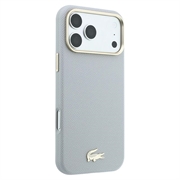 iPhone 18 Pro Lacoste Champs Élysées Case - MagSafe Compatible - Light Grey