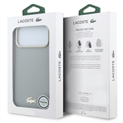 iPhone 18 Pro Max Lacoste Champs Élysées Case - MagSafe Compatible - Light Grey