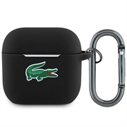 AirPods 4 Lacoste Croc Logo Liquid Silicone Case - Black