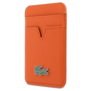 Lacoste Iconic Petit Pique Magnetic Card Holder - MagSafe Compatible - Orange