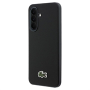 Samsung Galaxy A37 Lacoste Iconic Petit Pique Woven Logo Case - Black
