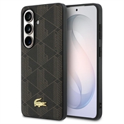 Samsung Galaxy S26 Lacoste PVC Blend Monogram Gold Logo Magnetic Case - Brown