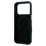iPhone 18 Pro Lacoste PVC Petit Pique Semi Wrap Embossed MagSafe Case - Estragon
