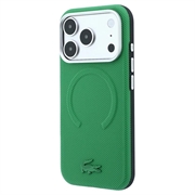 iPhone 18 Pro Lacoste PVC Petit Pique Semi Wrap Embossed MagSafe Case - Estragon
