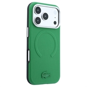 iPhone 18 Pro Lacoste PVC Petit Pique Semi Wrap Embossed MagSafe Case - Estragon