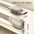 Ldnio LC212i Braided Fast Charging USB-C to Lightning Cable - 2m, 30W - Titanium Gold