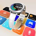 Ldnio SW03 Womens Smartwatch with 100+ Sports Modes, Health Monitoring - Silver