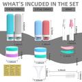 Leak-Proof Travel Silicone Bottles Set with Storage Box
