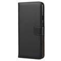 Google Pixel 3a Leather Wallet Case with Stand - Black