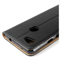 Google Pixel 3a Leather Wallet Case with Stand - Black