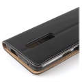 OnePlus 7 Pro Leather Wallet Case with Stand - Black