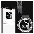 Lemfo T92 Smartwatch with TWS Earphones - iOS/Android - Black