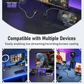 Lemorele AC12 Mini HD Video Capture Card - 1080P, 60Hz, 100W PD Support - Black