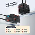 Lemorele AC12 Mini HD Video Capture Card - 1080P, 60Hz, 100W PD Support - Black