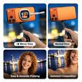 Lemorele R1021 Vlog Selfie Monitor Screen with Bluetooth Remote - White