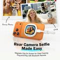 Lemorele R1021 Vlog Selfie Monitor Screen with Bluetooth Remote - White