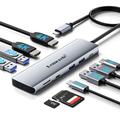 Lemorele TC91 10-in-1 USB-C Hub - Grey