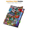 Lenovo Idea Tab Pro Gen 2 Tri-Fold Series Smart Folio Case - Graffiti