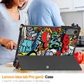 Lenovo Idea Tab Pro Gen 2 Tri-Fold Series Smart Folio Case - Graffiti