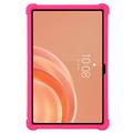 Lenovo Tab Plus Gen 2 Shockproof Silicone Case with Pencil Holder - Hot Pink